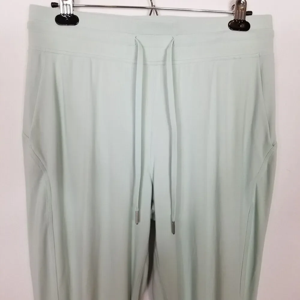 Lululemon Women Ready To Rulu Jogger Pants Sz 10 Green High Rise‎ Pockets